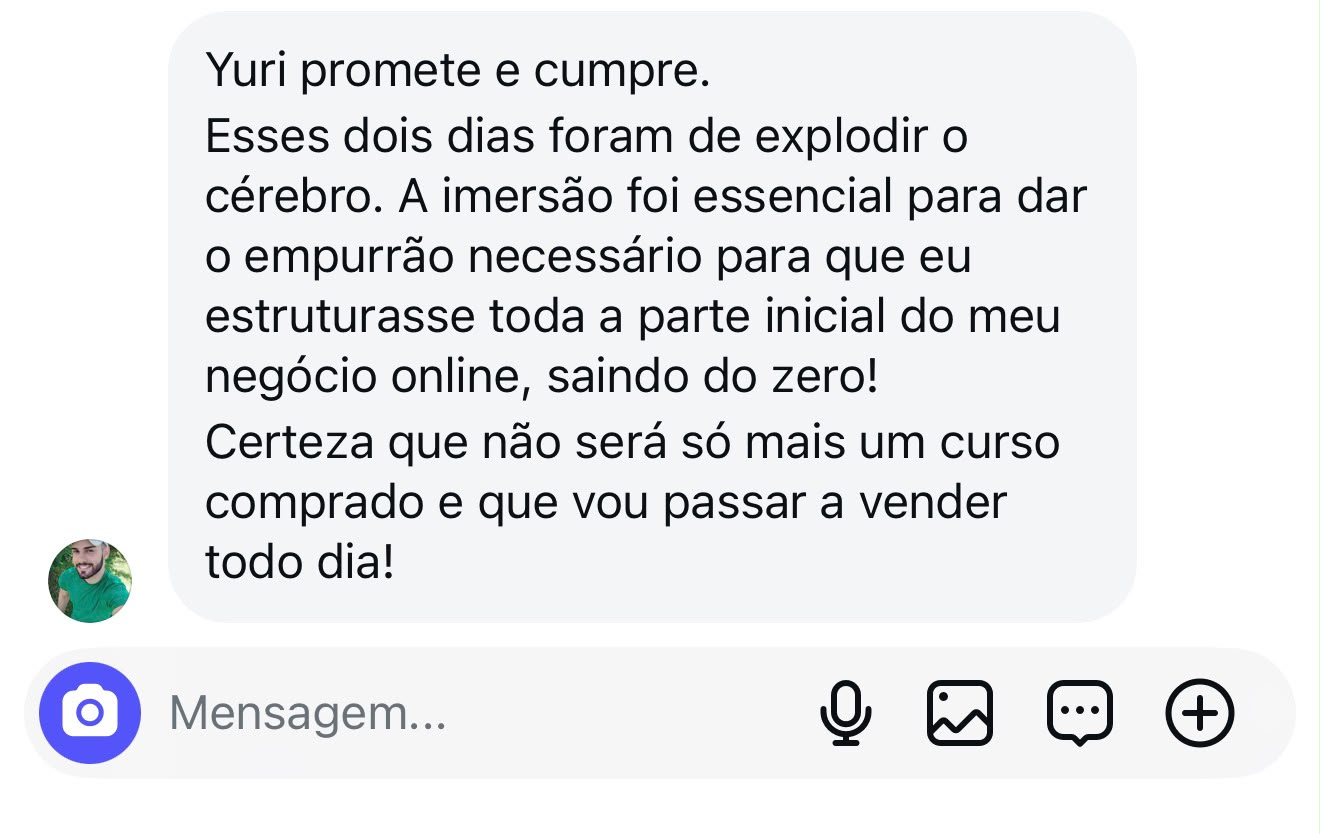 Depoimento: Yuri promete e cumpre